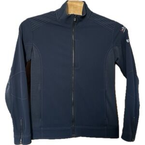 Kuhl Dfynce Performance Stretch‎ Jacket Men L Soft Shell Navy Blue Full Zip READ